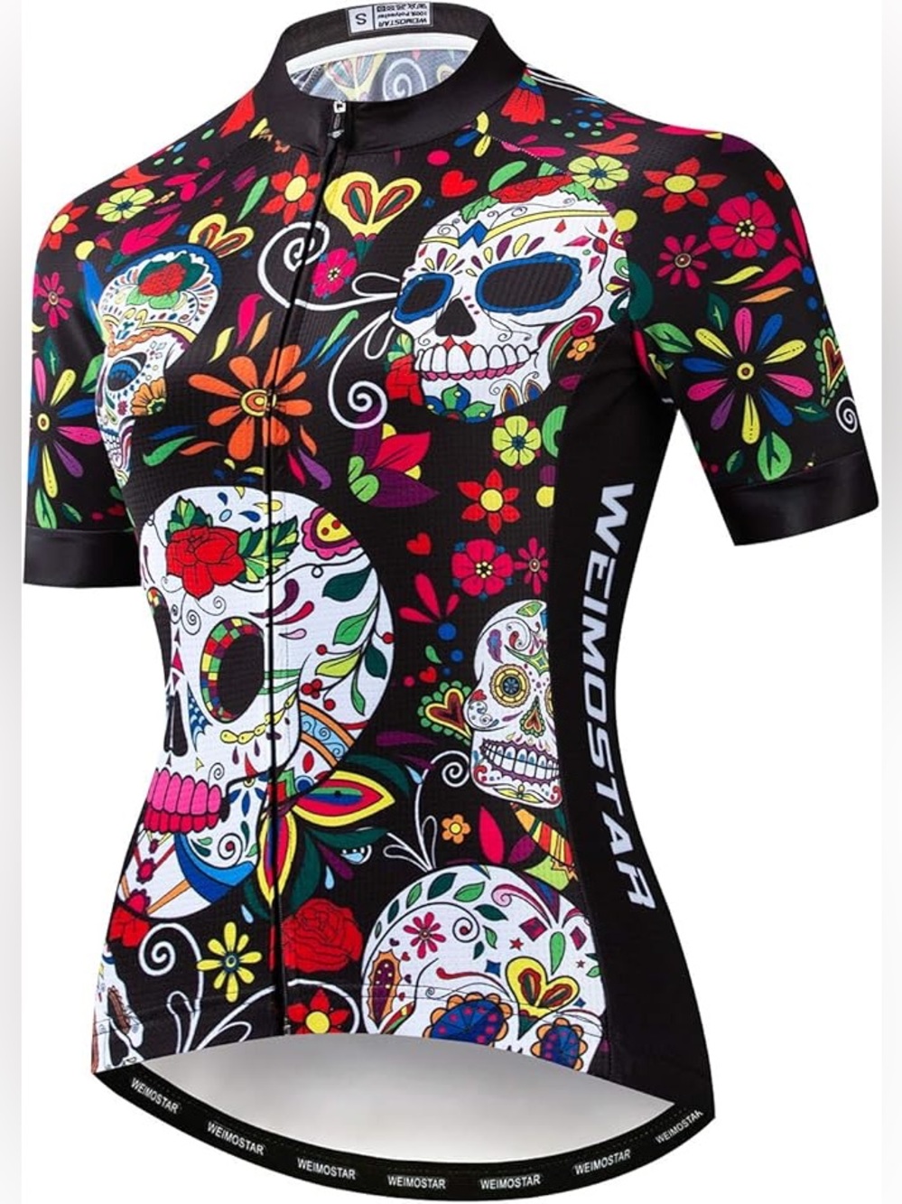 Weimostar Day of the Dead Cycling Jersey - Large - New